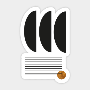 Mid century study no.14 Sticker